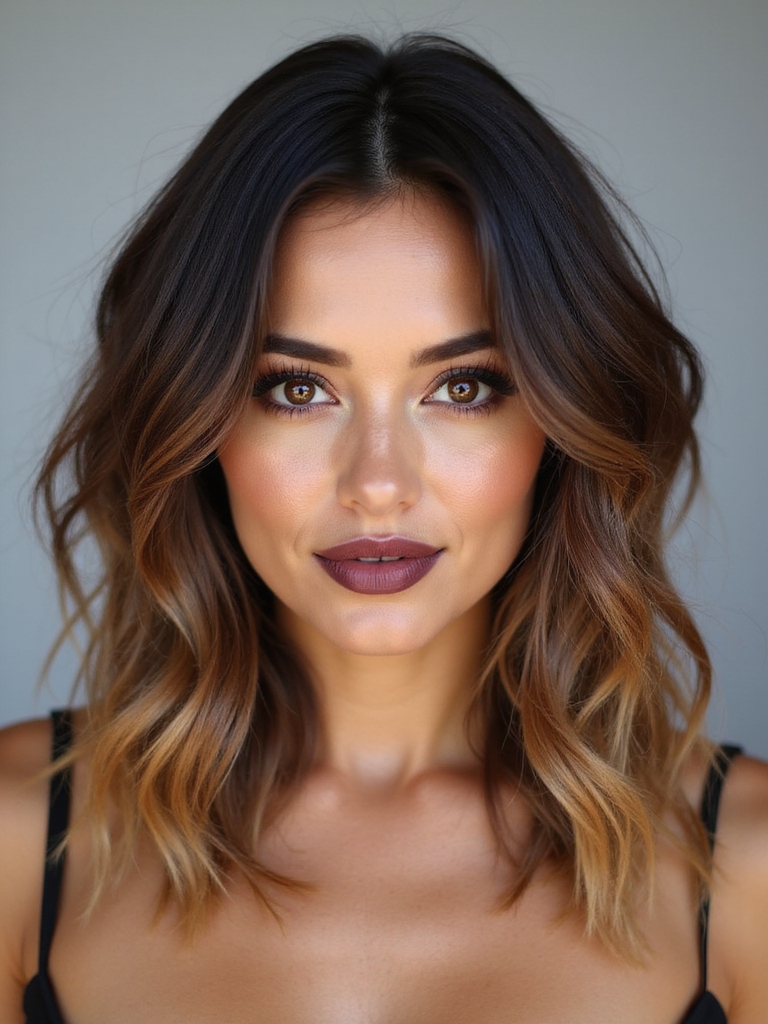 asymmetrical beachy textured bob