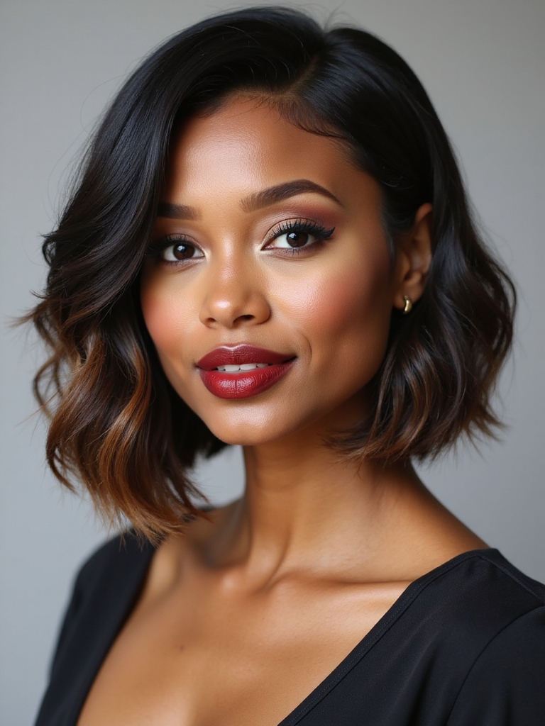 asymmetrical bob effortless textured styling