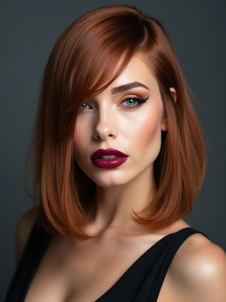 asymmetrical long bob undercut