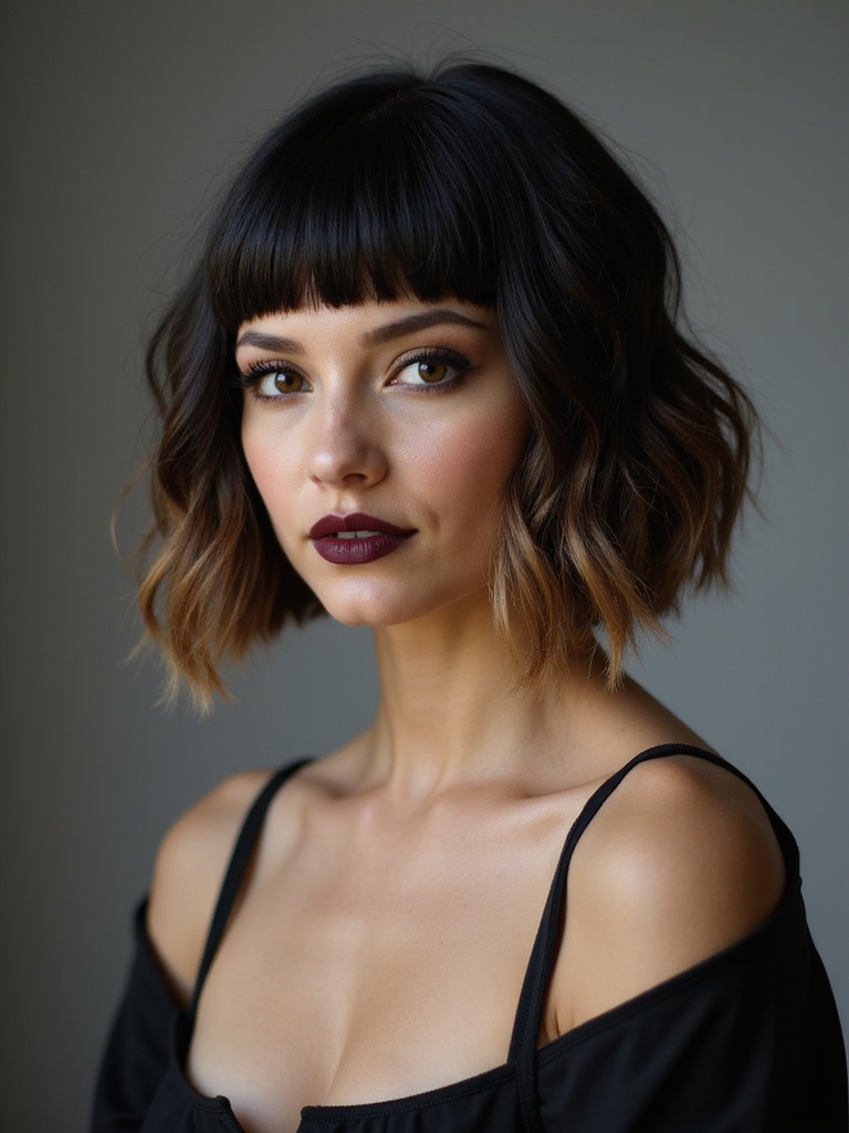 asymmetrical micro bob edge