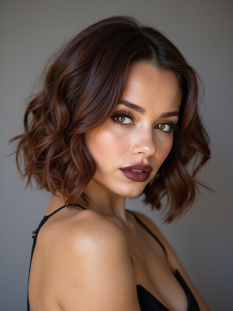 asymmetrical sleek braided edge