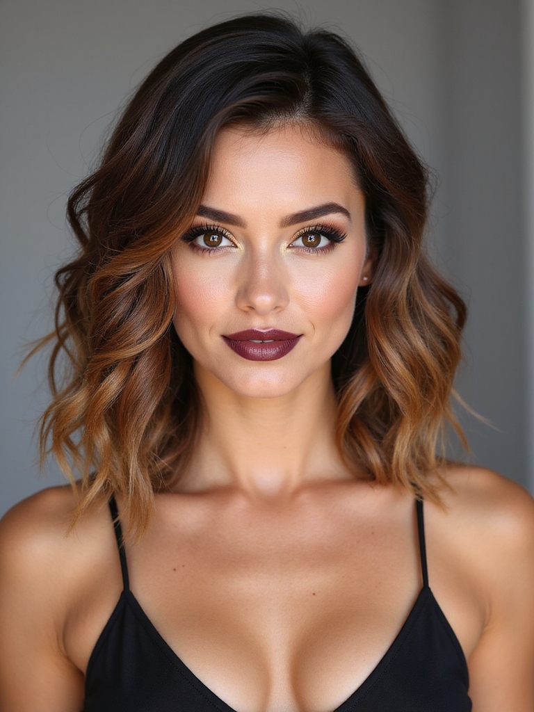 asymmetrical soft waved sidebob