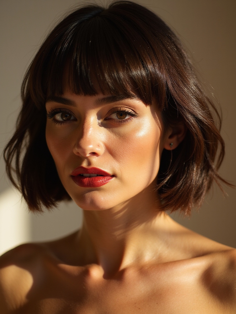 bangs options for stacked bob