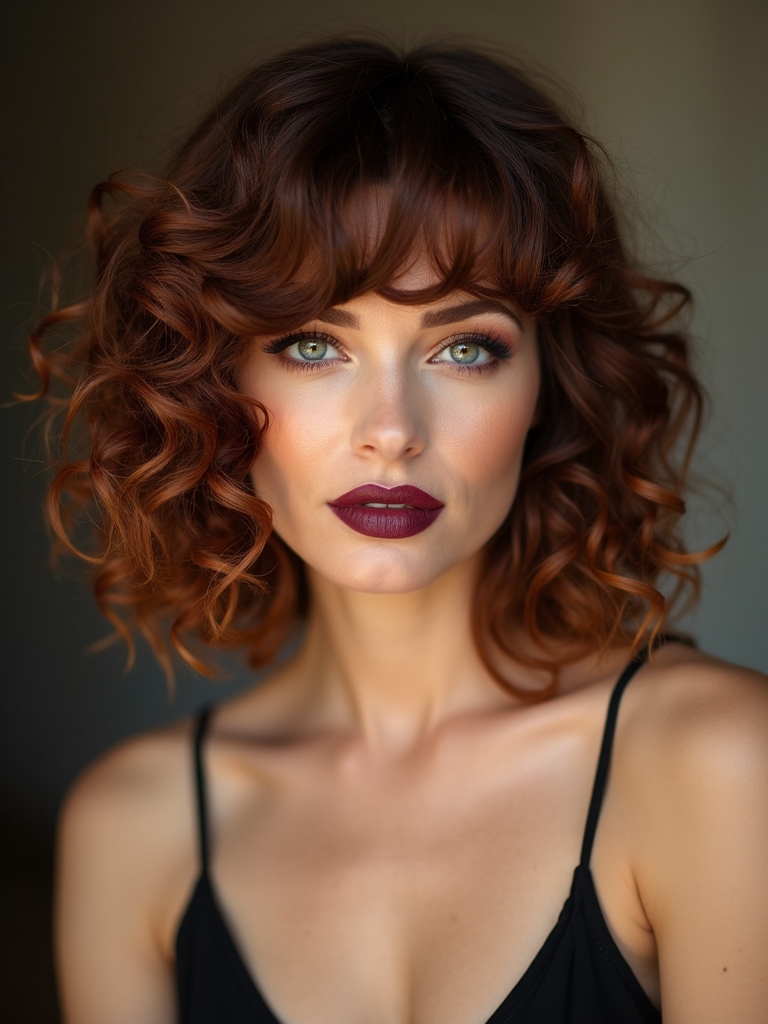 blended bangs add lift