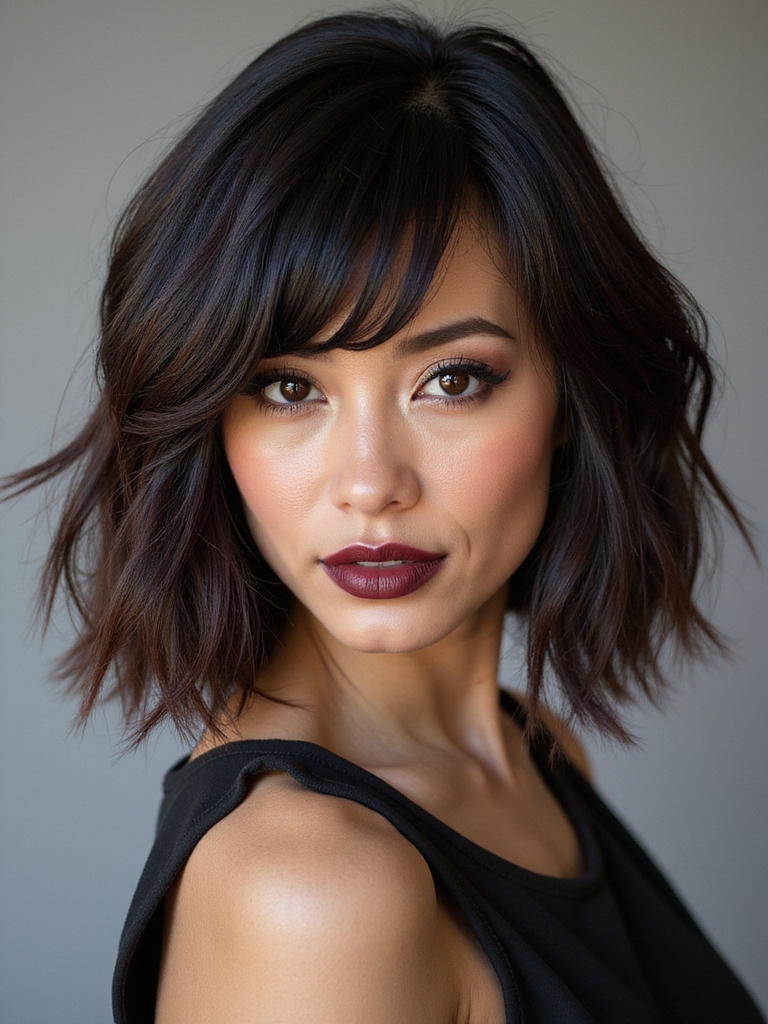 bold angled modern bob