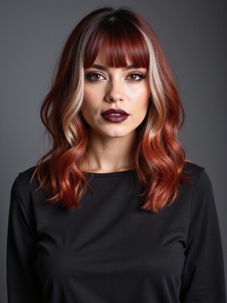 bold color blocked geometric pixie