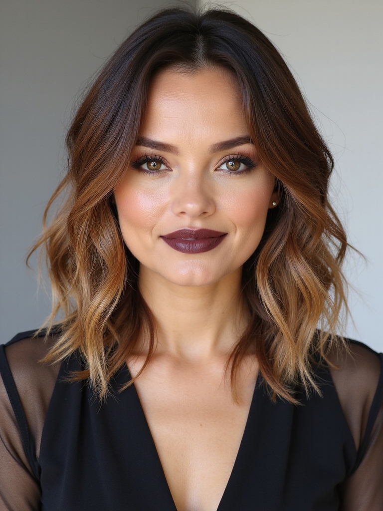 bold layered shoulder bob