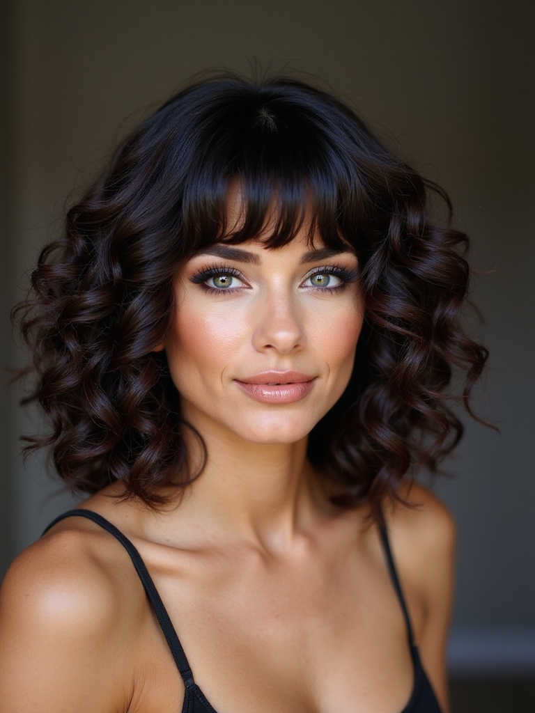bold thick fringe ringlets