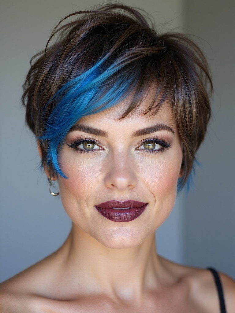 boldly colored pixie bob