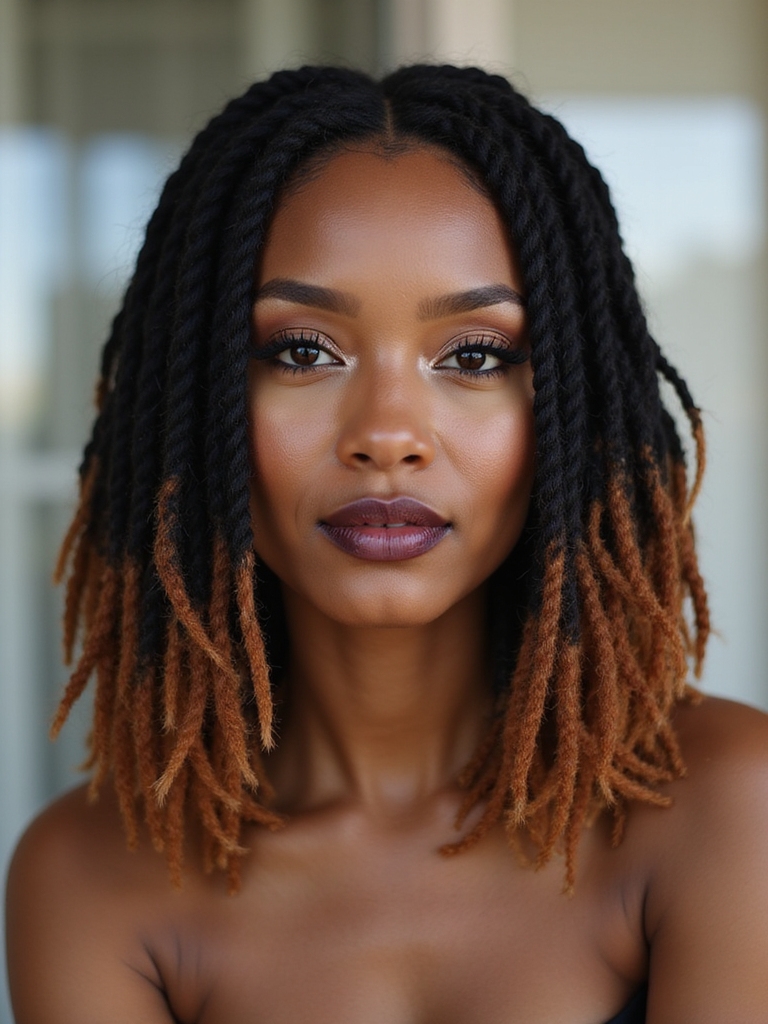 celebrities inspire textured loc bobs