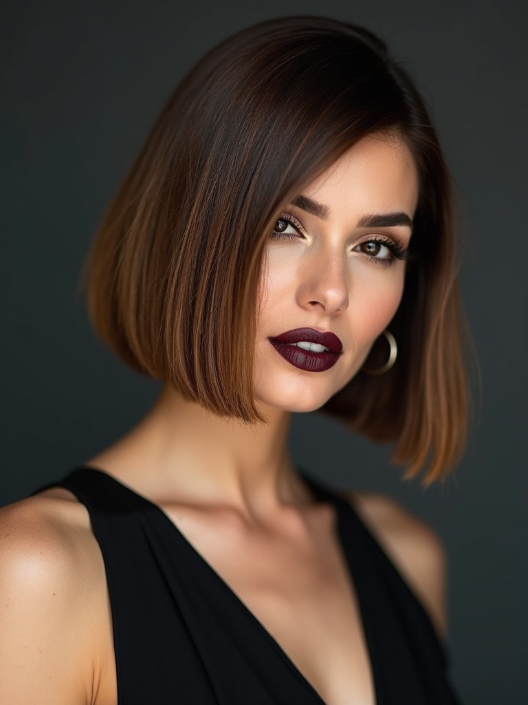 celebrity inspired textured side bob