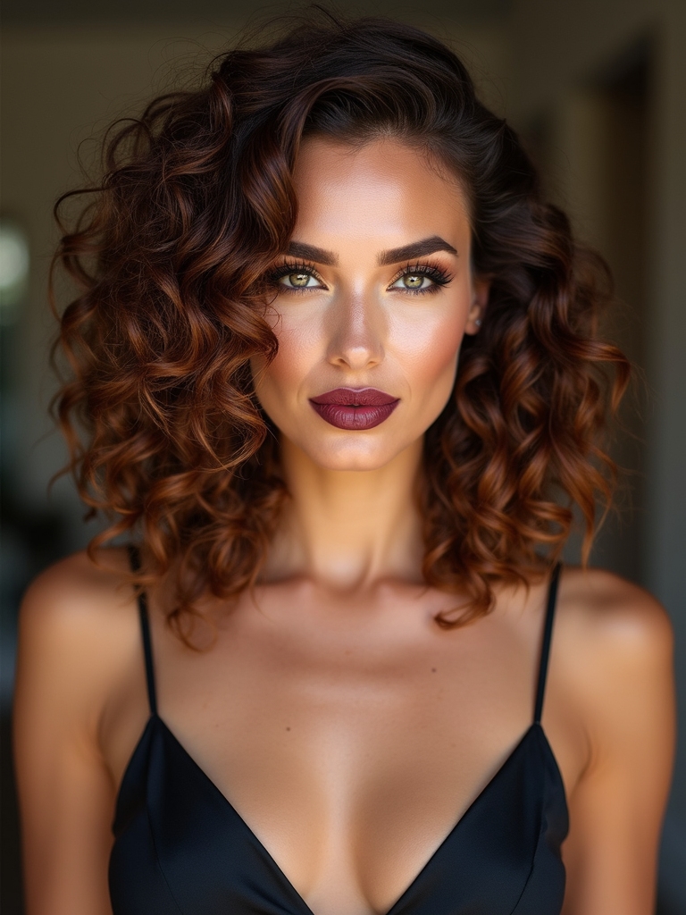 center parted lob highlights symmetry