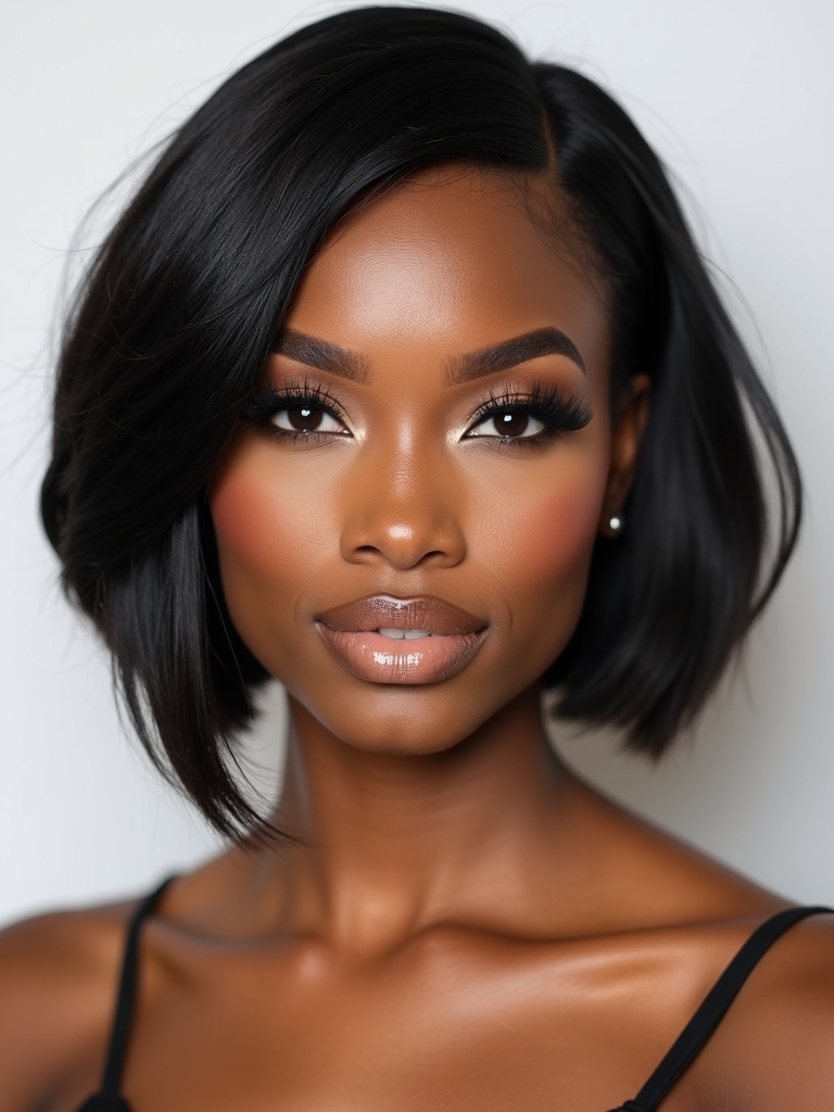 chic asymmetrical bob styles