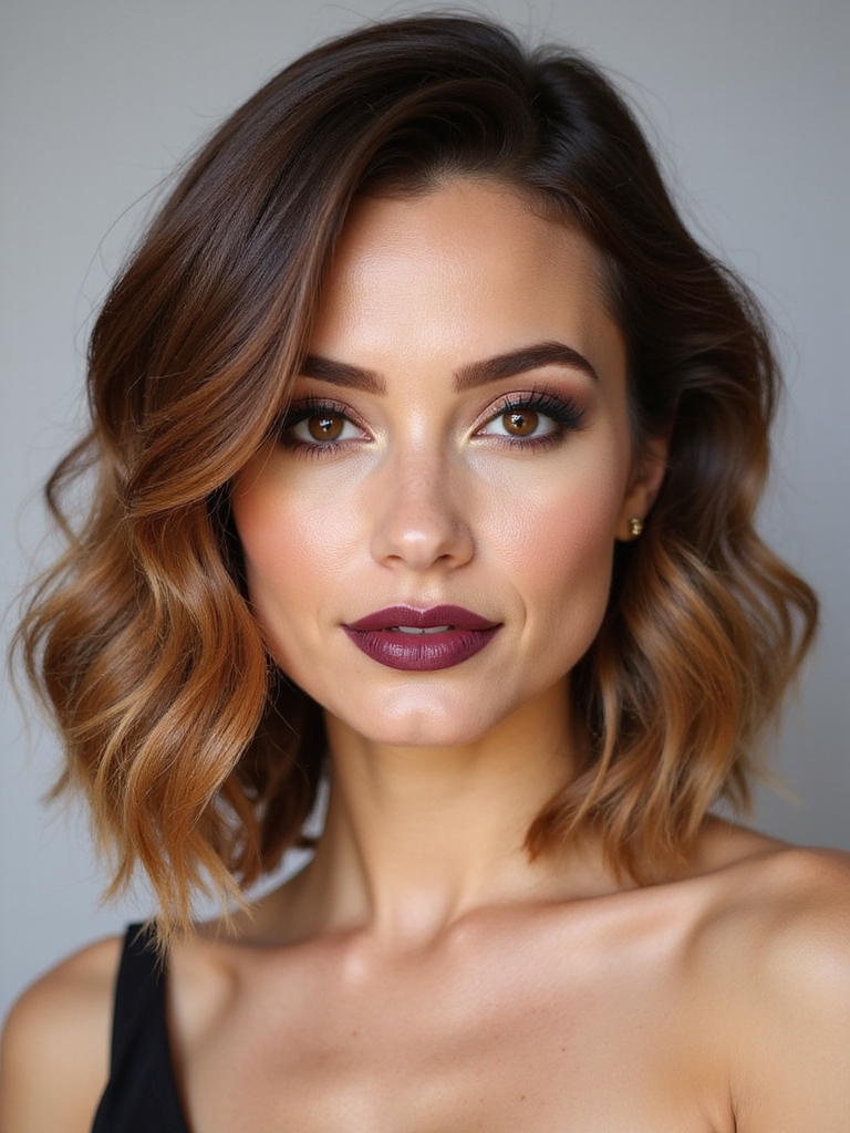 chic playful asymmetrical bob