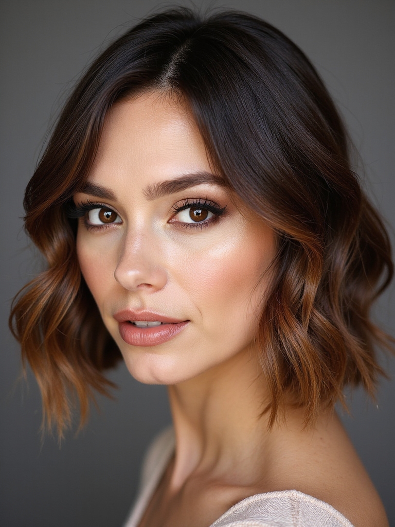 chic short layered bob