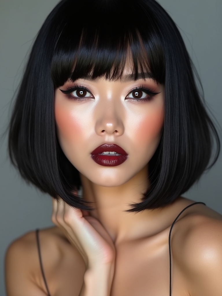chic sleek asian bob styles