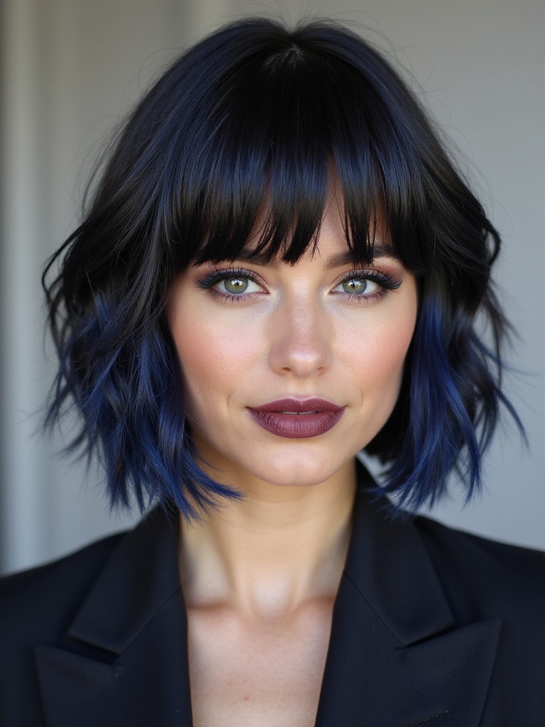choppy micro bob fringe