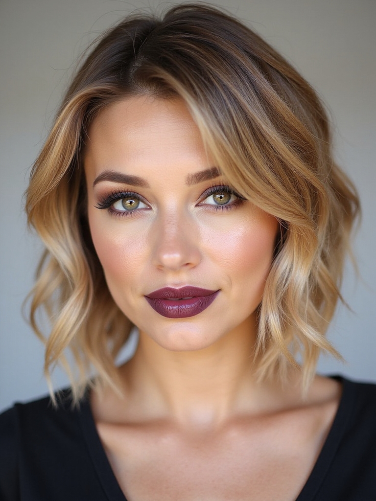 choppy razor cut textured bob