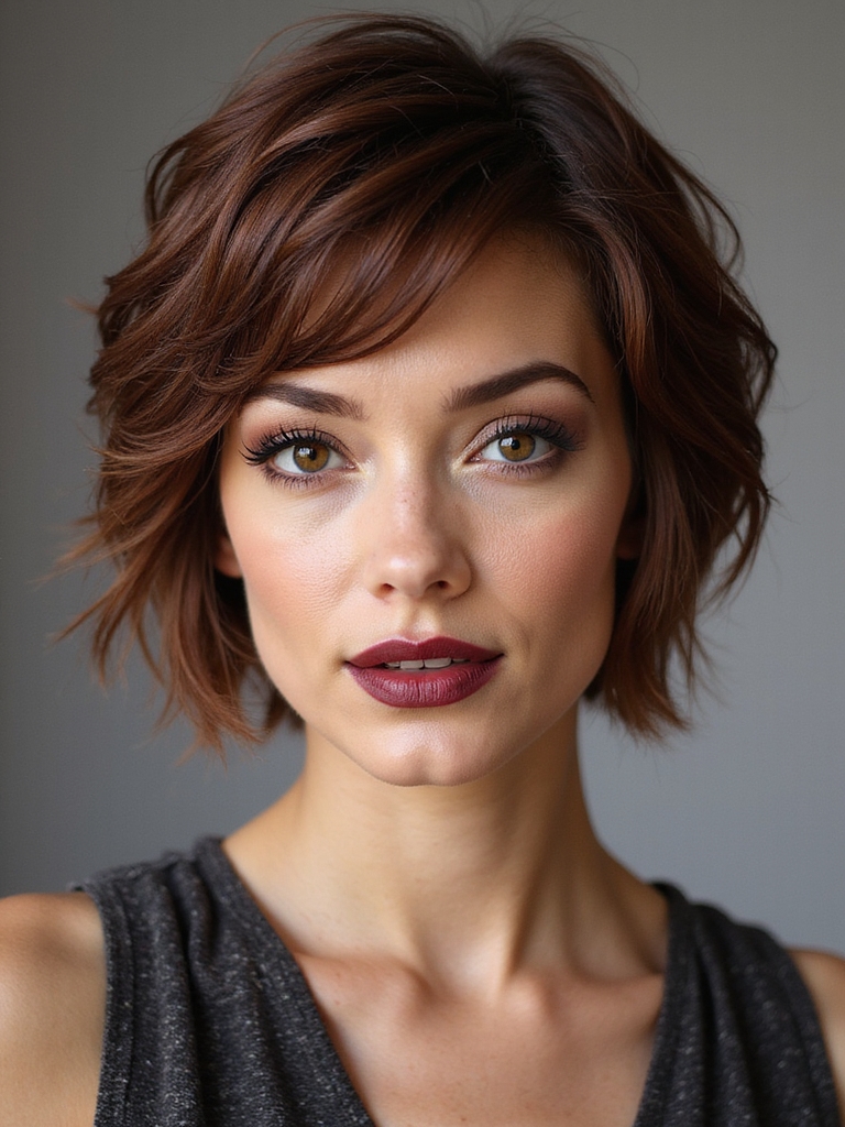 choppy textured pixie bob hybrid