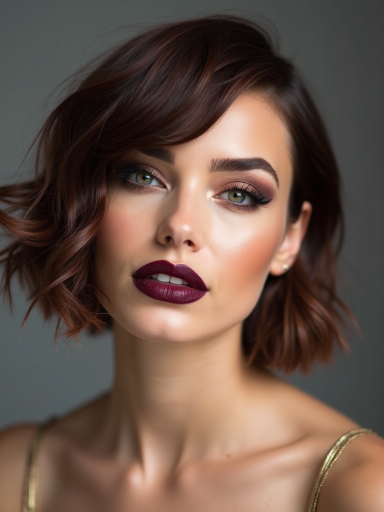 choppy textured tapered pixie bob