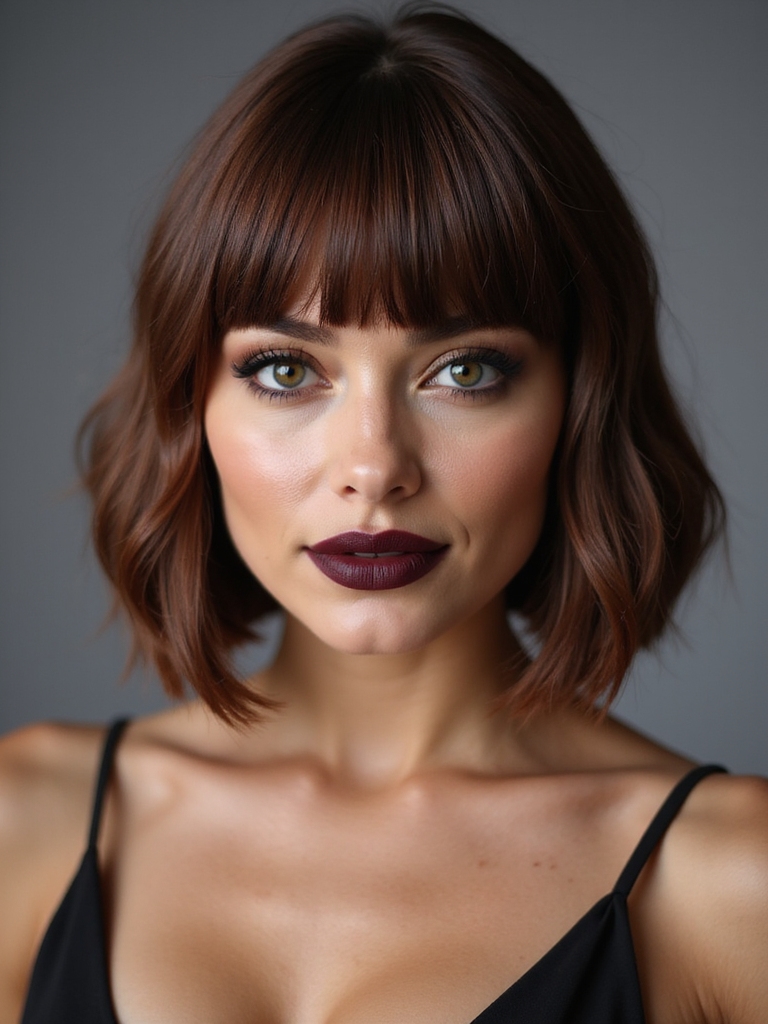 classic blunt chin length bob