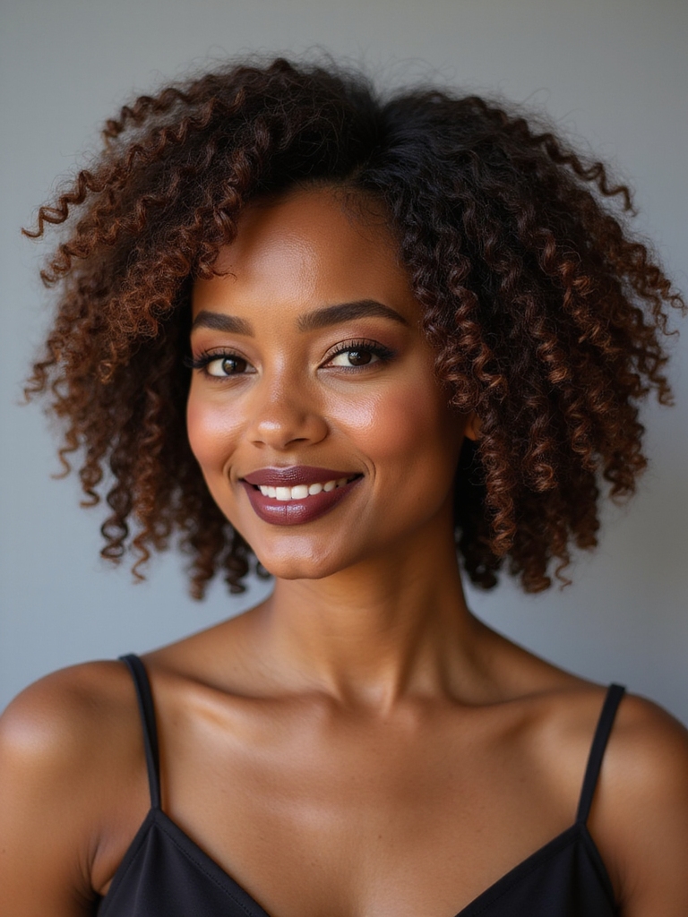 curly lob celebrating natural texture