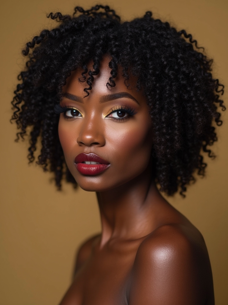 curly textured micro bob