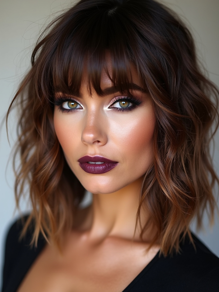 curtain and angled fringes