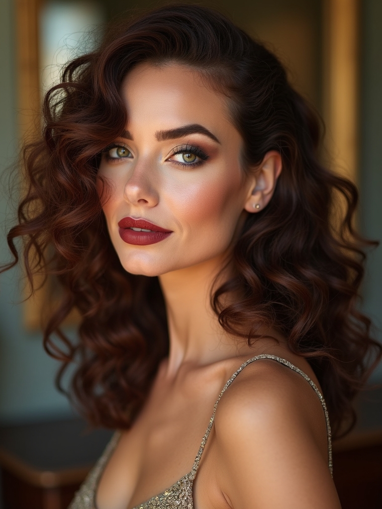 deep side sculpted curly lob