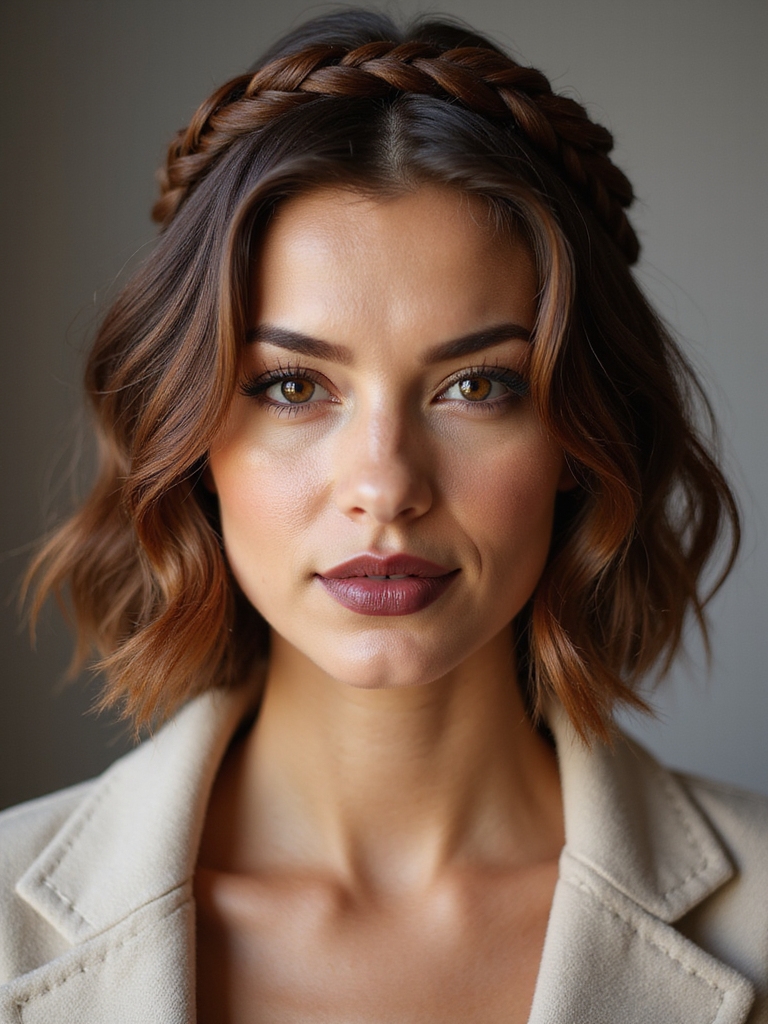 delicate halo braid headband