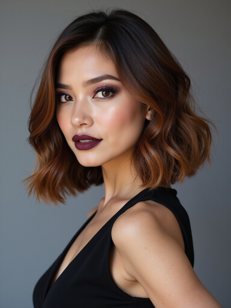 effortless long inverted bob