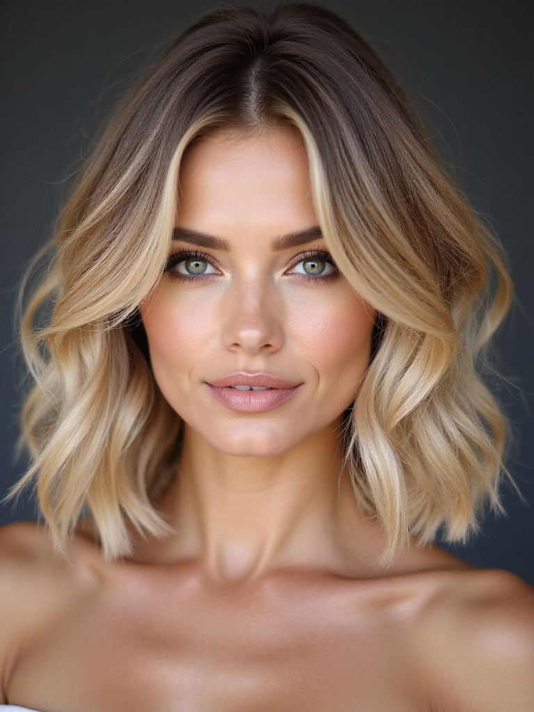 effortless textured short bob