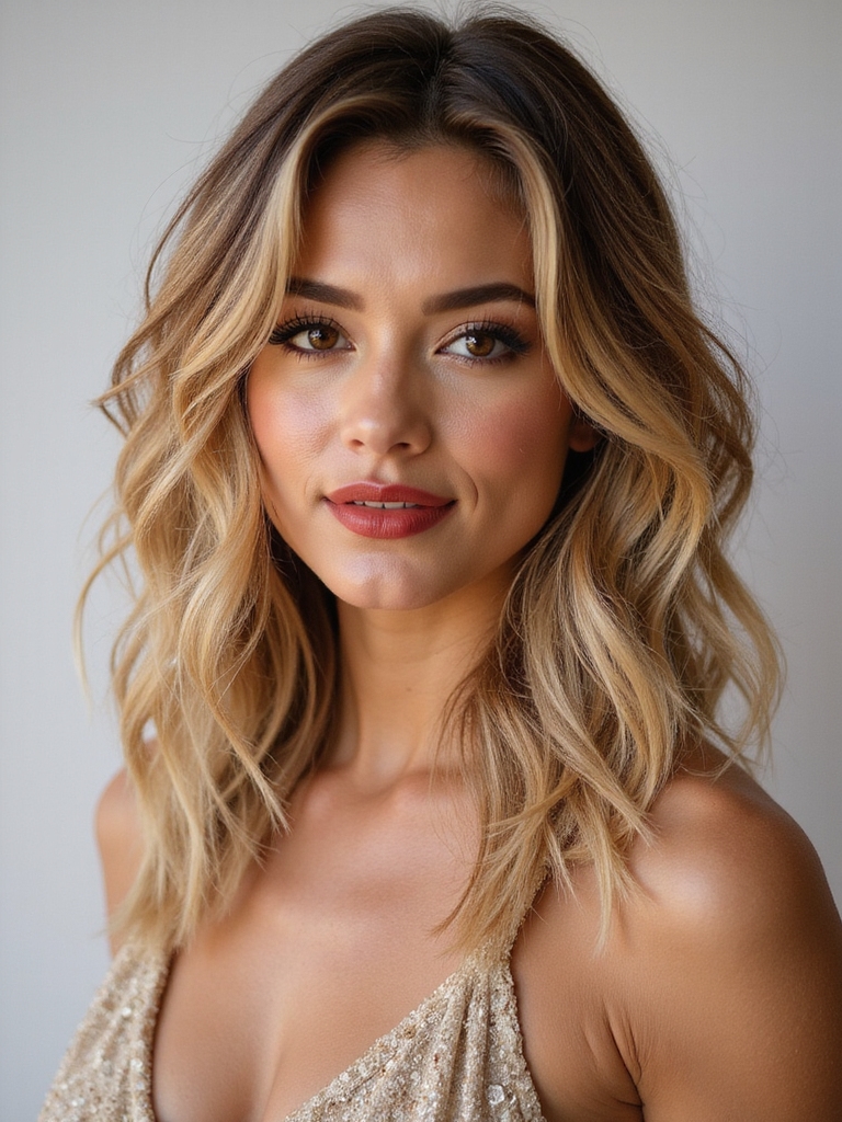 effortless wavy beachy lob