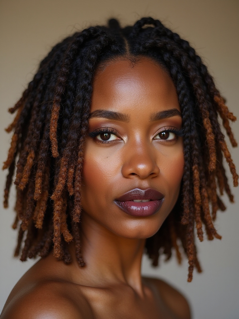 effortlessly chic black locs