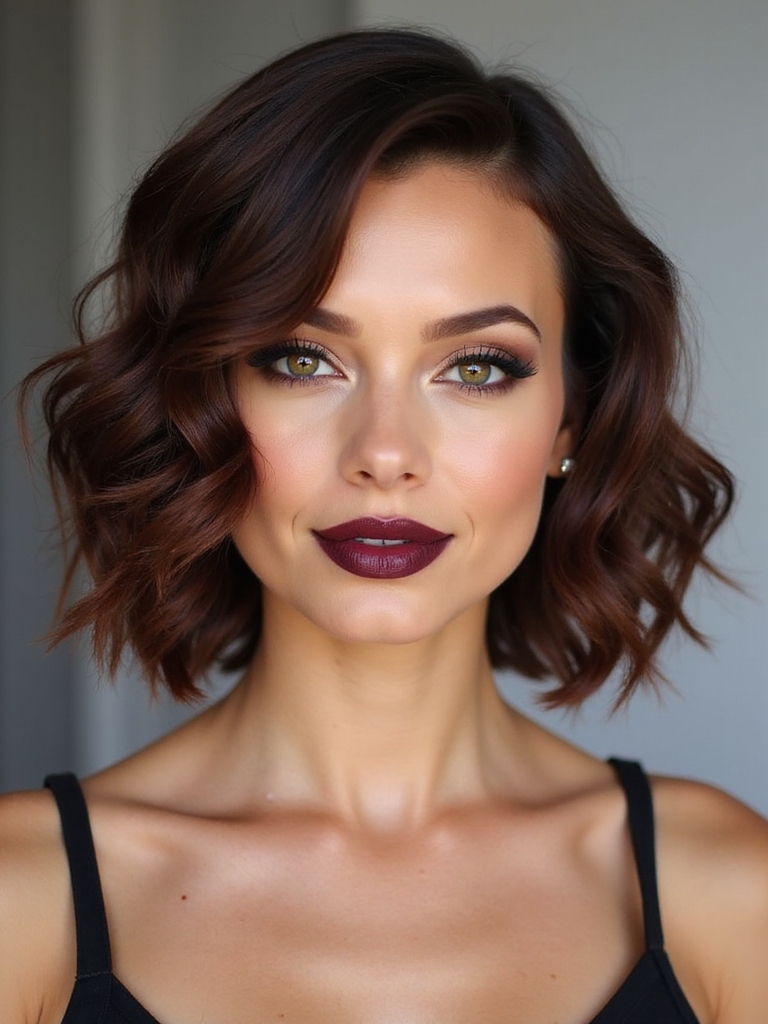 effortlessly chic curly side part