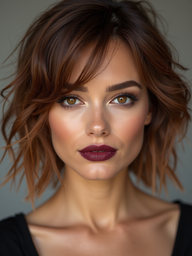 face framing layers ear tuck