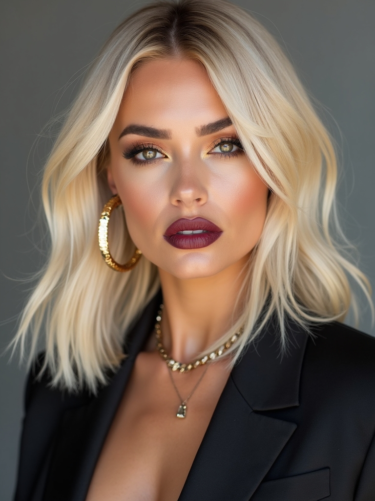 face framing layers with accessories