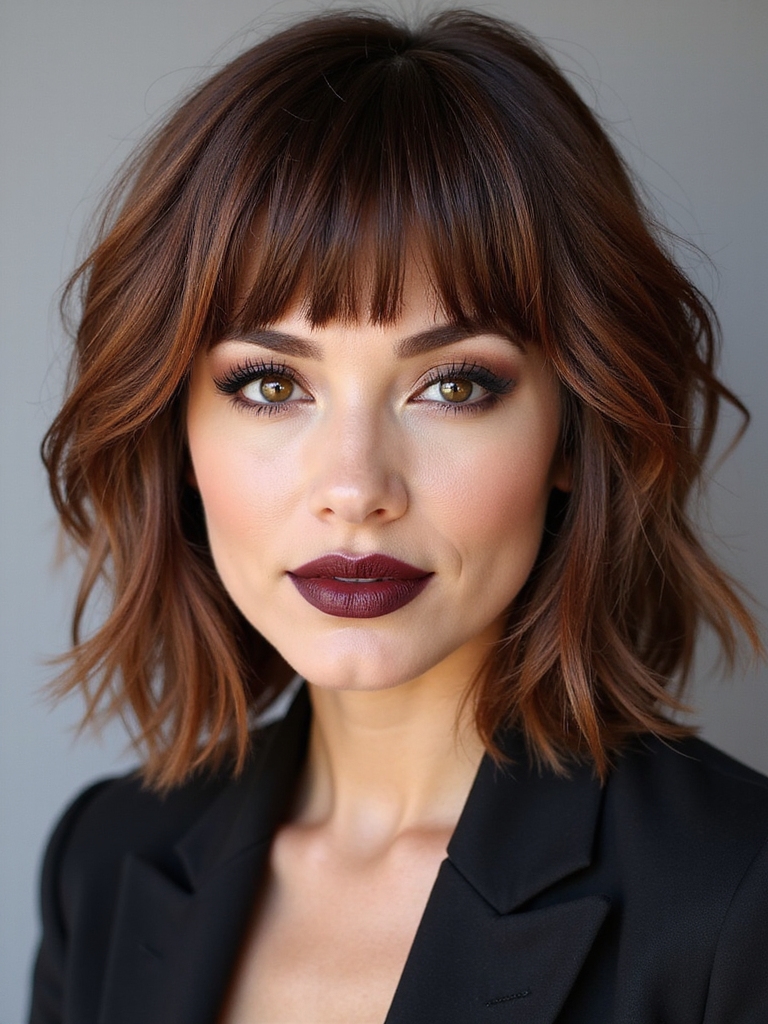 face framing peekaboo color