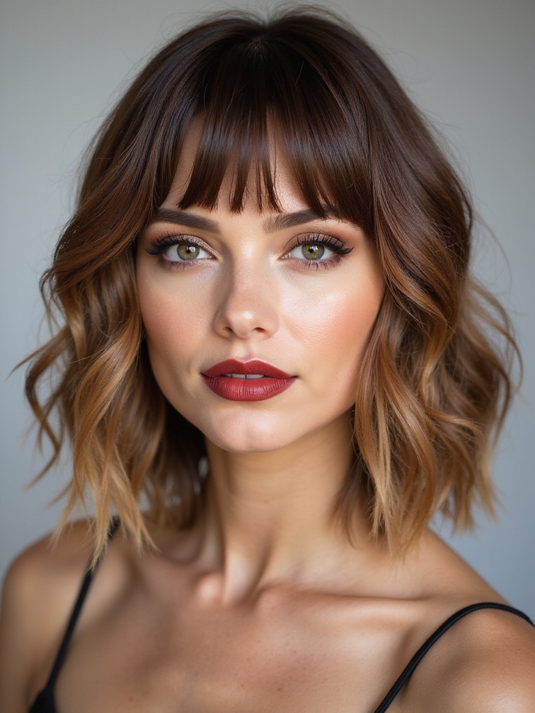feathered choppy retro shag