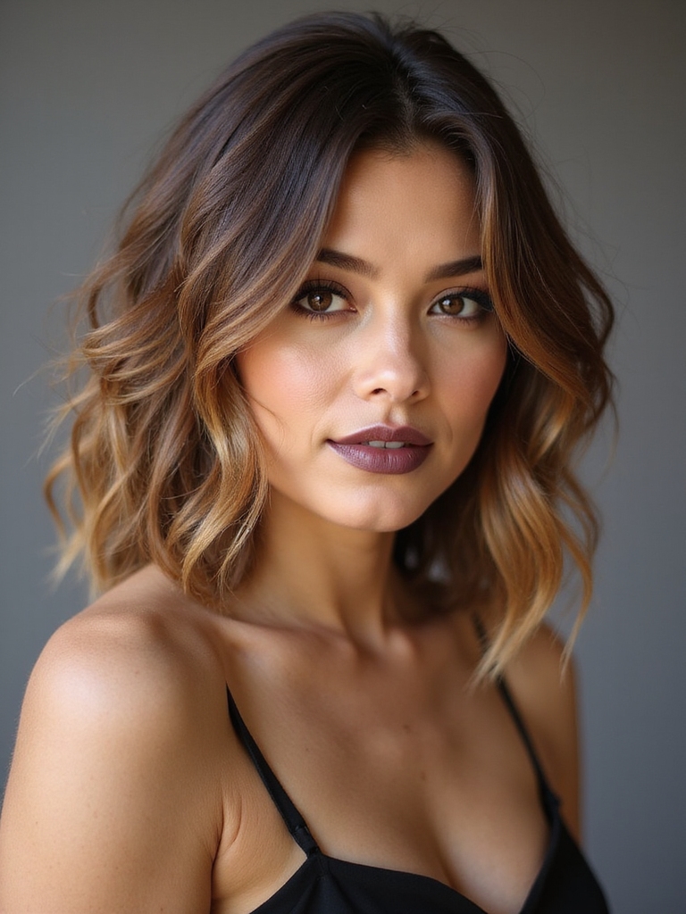 feathered face framing soft waves