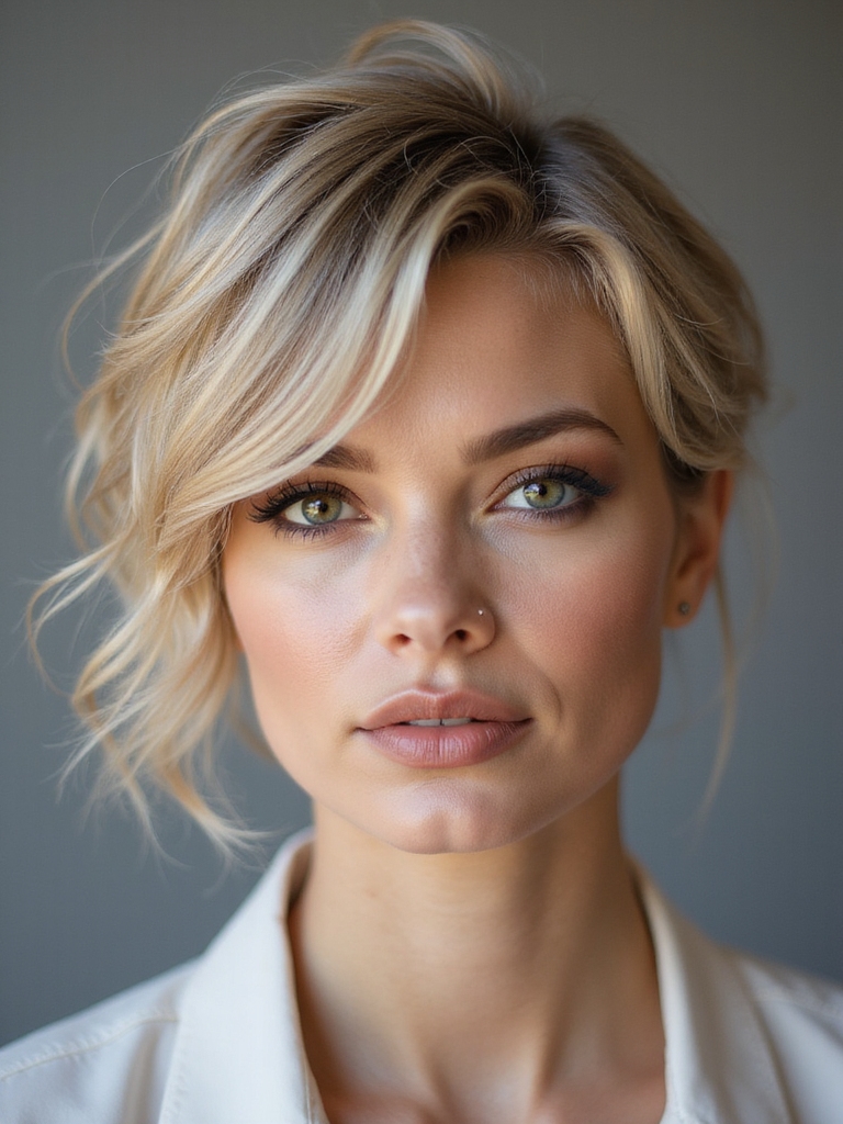 five minute tousled pixie routine