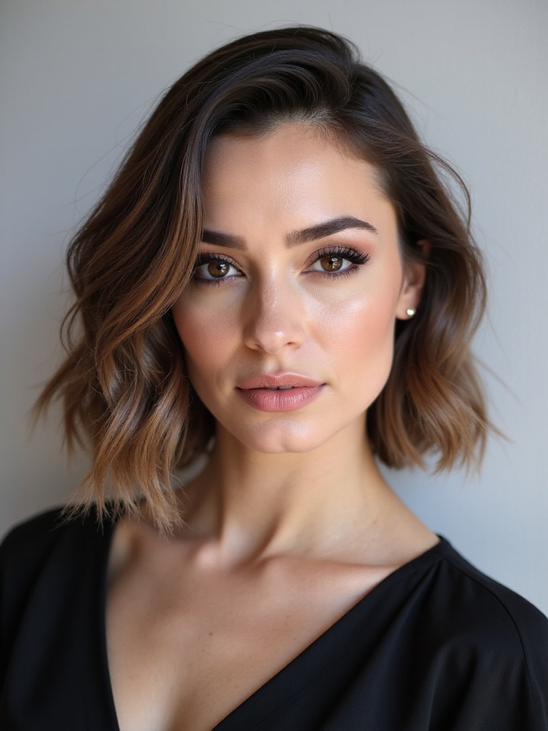flattering bob styles for round faces