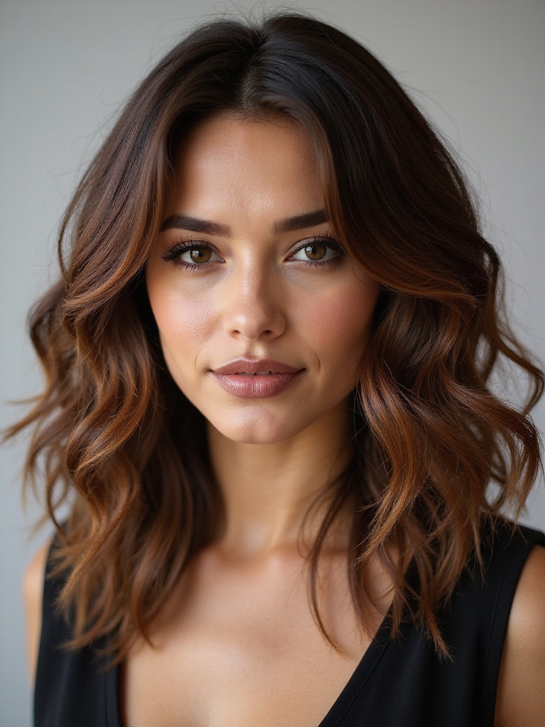 heavy layered shag haircut