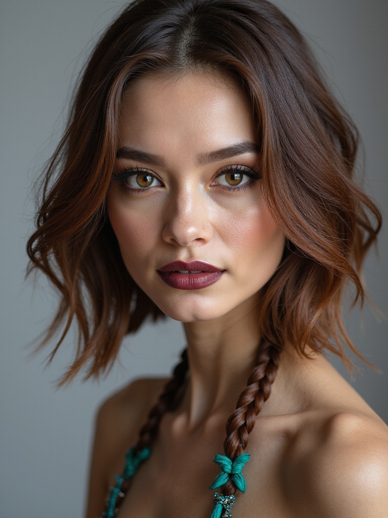 hidden color peek braid