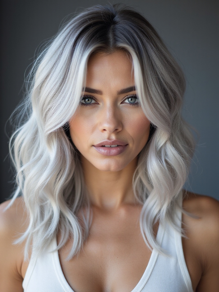 icy silver sculpted balayage_edges