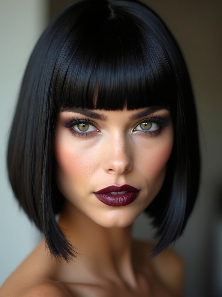jaw grazing sleek micro bob