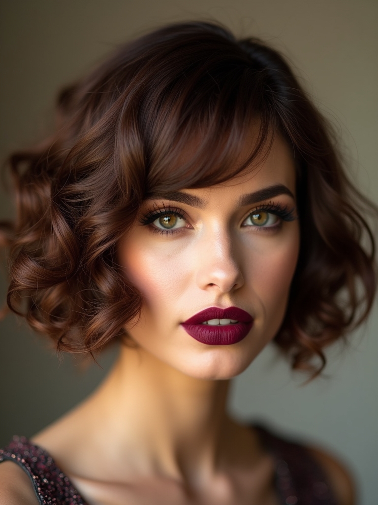 jaw skimming curled micro bob