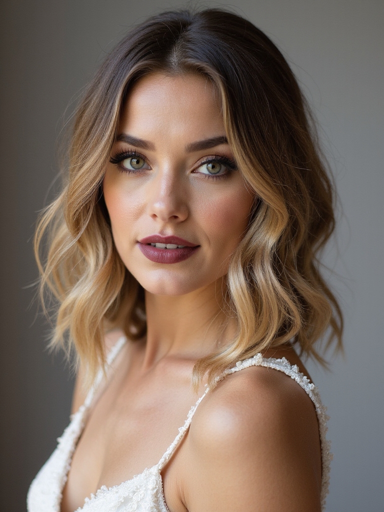 knotless boho bridal bob