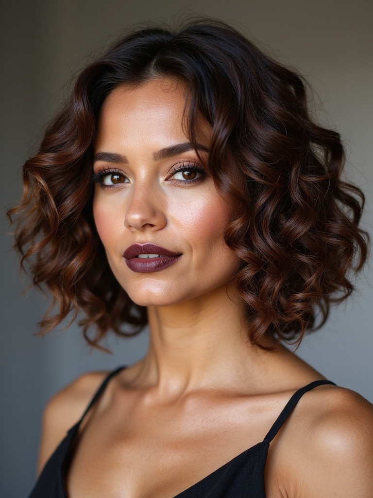 layered bobs enhance side part