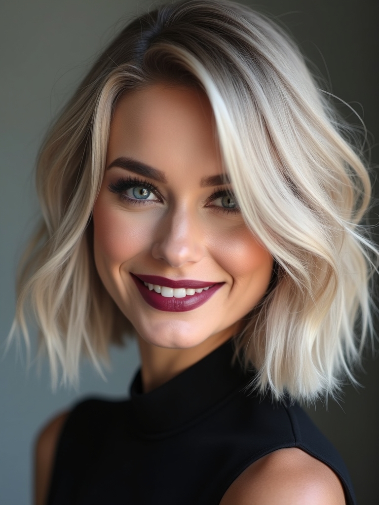 layered french bob airy